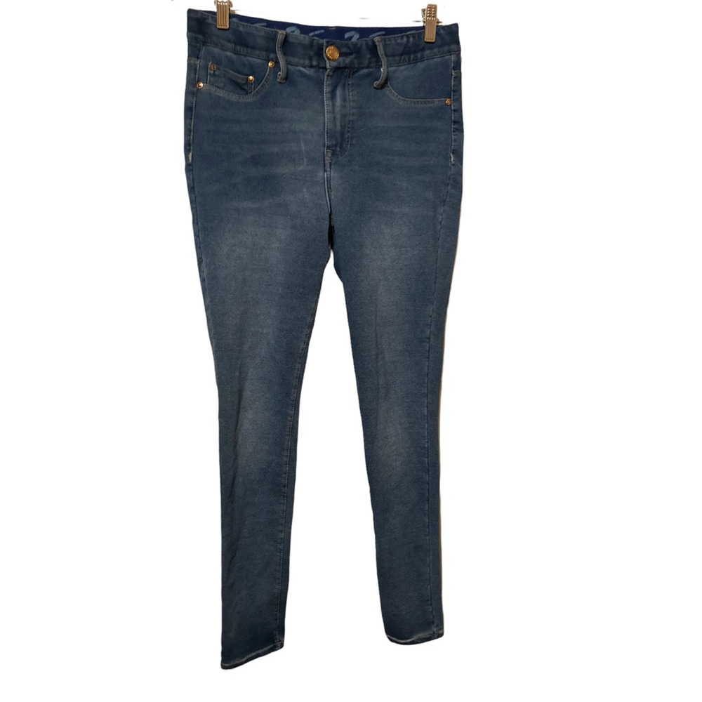 Seven7 Womens Jeggings Size 8 Blue Dark Wash Stretch Pockets‎ Mid Rise Denim